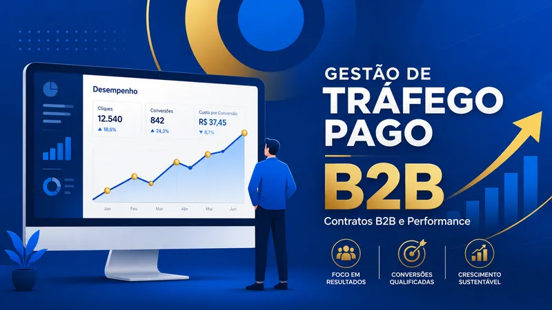 Gestão de Tráfego Pago: Contratos B2B e Performance